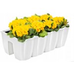 Nohel Garden Truhlík CROWN na zábradlí plastový bílý 58x28 cm – Zboží Mobilmania