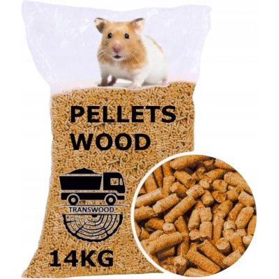 Transwood Stelivo Dřevěné Pelety pro Zvířata Hlodavce světlé 14 kg – Zboží Mobilmania