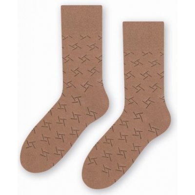 Steven 056 173 vzor pánské ponožky béžové – Zboží Mobilmania