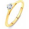 Prsteny Savicki zásnubní prsten The Light žluté zlato diamant DL R1 1 Z