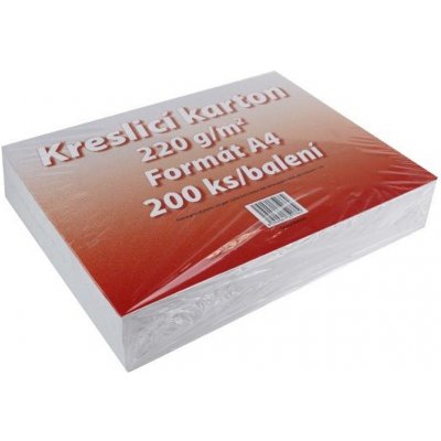 Kreslicí karton A4 220g 200ks bílý – Zboží Dáma