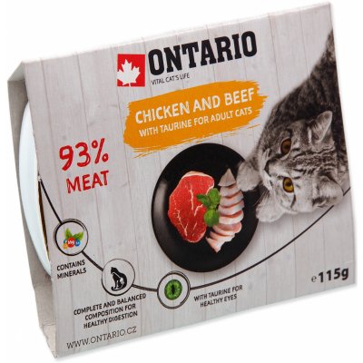 Ontario s hovězím a kuřecím masem a taurinem 115 g