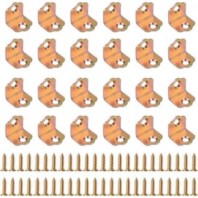 UFURMATE Vysoce odolné rohové výztuhy, 24 ks pravoúhlých kovových konzolí, upevňovacích konzol ve – Sleviste.cz