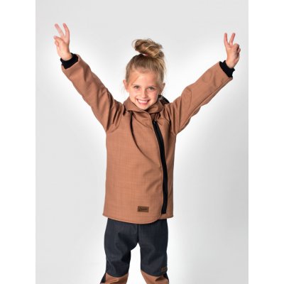 Drexiss Coffee dětský softshellový kabát antracit – Sleviste.cz