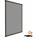 tectake 401209 síť proti hmyzu okenní 100 x 120 cm,hnědá – Sleviste.cz
