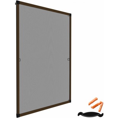 tectake 401209 síť proti hmyzu okenní 100 x 120 cm,hnědá – Sleviste.cz