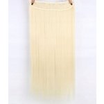 Vlasy clip in 130 g - světlé blond vlasové příčesky rovné 55 cm – Zboží Dáma