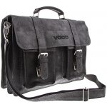 Vooc Neformální aktovka ze zdrsněné kůže URBAN černá – Sleviste.cz