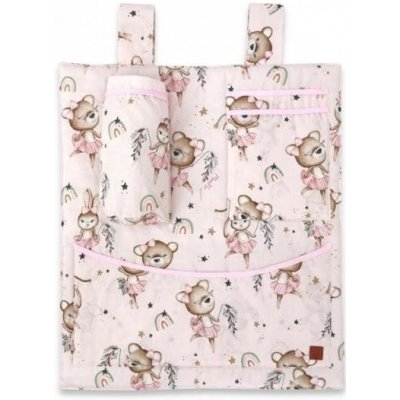 Miminu kapsář na postýlku bavlna Little Balerina růžový – Hledejceny.cz