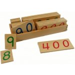Montessori velké dřevěné karty s čísly 1-9000 – Zboží Dáma