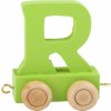Dřevěná hračka Small Foot dřevěný vláček barevná abeceda písmeno R