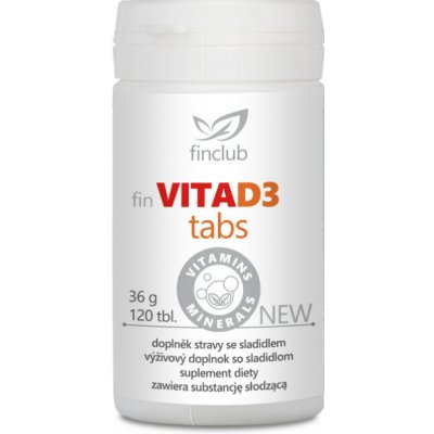 Finclub fin VitaD3tabs NEW vitamin D3 120 tablet – Hledejceny.cz