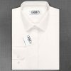 Pánská Košile AMJ pánská luxusní košile dlouhý rukáv zdobený límec prodloužená délka smetanová JDAP016SKL