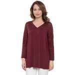 Wadima dámská tunika s dlouhým rukávem 1N327 350 bordó – Zboží Dáma