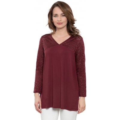Wadima dámská tunika s dlouhým rukávem 1N327 350 bordó – Zboží Dáma