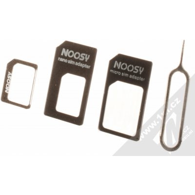 Noosy Adaptér NOOSY Sim Card (MINI / NANO / MICRO) + klíček – Zbozi.Blesk.cz