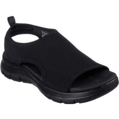 Skechers FLEX APPEAL 4.0 - MOON LINES Dámské sandály, černá, – Zboží Dáma