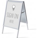 Jansen Display Set reklamního áčka A1, Přihlášení, šedý, anglicky, 639 x 1094 mm – Hledejceny.cz