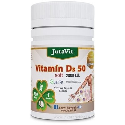 JutaVit Vitamin D3 50 µg soft 100 ks – Hledejceny.cz