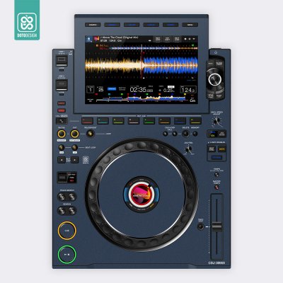 Doto Design Skin CDJ 3000X FULL COLORS Midnight Blue – Zboží Živě