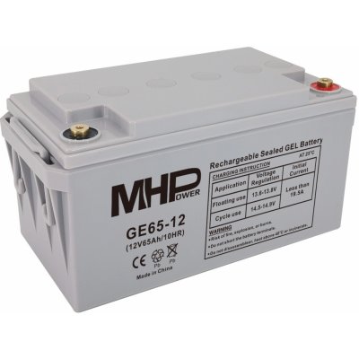 MHPower GE65-12 12V 65Ah – Zboží Mobilmania