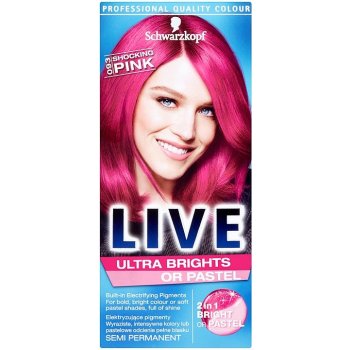 Schwarzkopf Live Ultra Brights or Pastel barva na vlasy 093 Shocking Pink  od 128 Kč - Heureka.cz