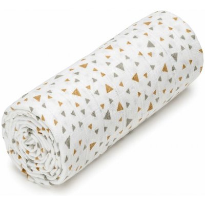 T-tomi Velká bavlněná tetra osuška beige triangles / béžové trojúhelníky – Zboží Dáma
