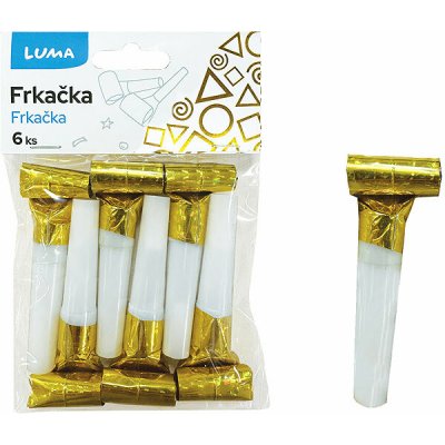 LUMA Frkačka holografická zlatá, 6 ks – Zboží Dáma