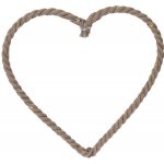H&L Závěsná dekorace JUTE LED, 25cm, srdce – Hledejceny.cz