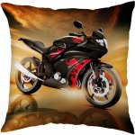 Jerry Fabrics Polštář Motorka Red 40x40 – Zboží Mobilmania