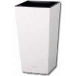 PLASTKON Samozavlažovací květináč Elise lesklý bílý 30 cm – Zbozi.Blesk.cz