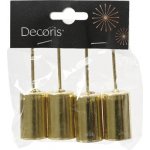 Bodce na svíčky na adventní věnec Ø 2,3 cm zlaté 4 ks – Hledejceny.cz