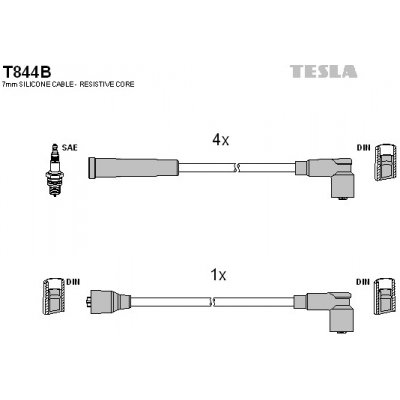 TESLA Sada kabelů pro zapalování T844B – Hledejceny.cz