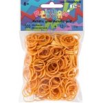 RAINBOW LOOM Original gumičky 300 kusov zlatá metalíza – Zboží Dáma