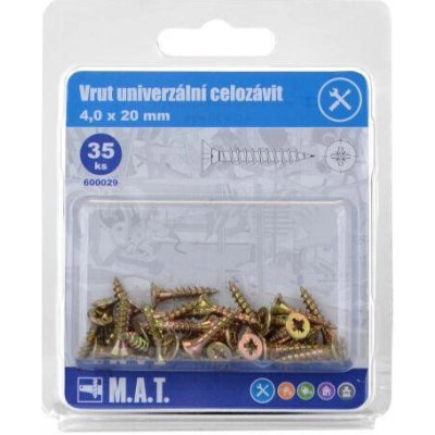 vrut un.celozávit 4,0x 20mm ZZ (35ks) – Hledejceny.cz