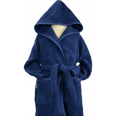 A&R Dětský župan Boyzz & Girlzz® s kapucí modrá námořní – Zboží Dáma