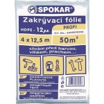 SPOKAR Zakrývací fólie 4 x 12,5 m, HDPE 12µ PROFI – Hledejceny.cz