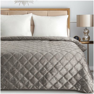 Mondo Italia Sametový přehoz na postel Blink 6 béžový Béžová 170x210 cm – Zboží Dáma