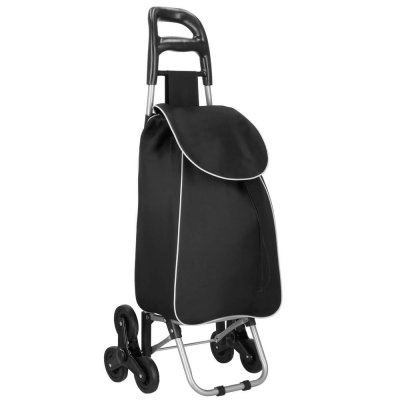 Springos Nákupní taška na kolečkách,šedá/černá – Hledejceny.cz