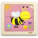 Viga dřevěné puzzle 4 dílky včela – Zbozi.Blesk.cz