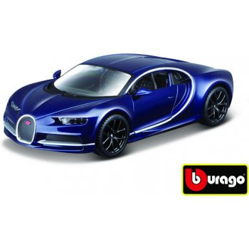 Bburago Plus Bugatti Chiron modrá 1:32