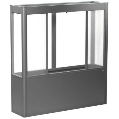 Biohort Skleník s vyvýš.záhonem Florentina 2x0,5MAXI kř.šedý 201,6x54,7x213,4 cm – Hledejceny.cz