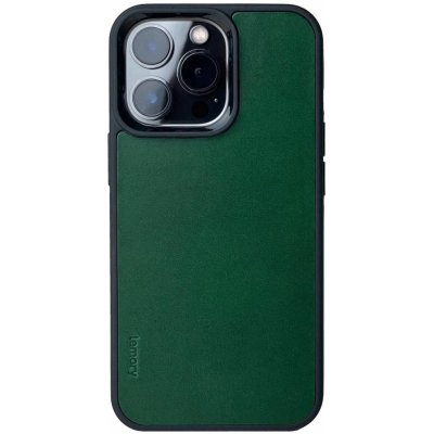 Pouzdro Lemory iPhone 13 Pro kožené s podporou MagSafe tmavě zelené