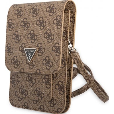 Pouzdro Guess PU 4G Triangle Logo Phone Bag hnědé – Zbozi.Blesk.cz