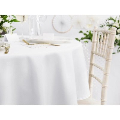 PartyDeco UBRUS bílý látka 230cm 1ks – Zboží Dáma