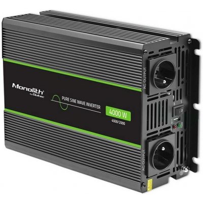 Qoltec Monolith zdroj/transformátor Auto 4000 W Černá 51939 – Sleviste.cz