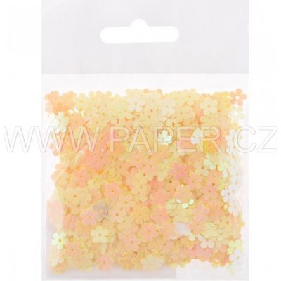 Konfety Květinky oranžové 7mm 15g – Zboží Mobilmania