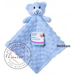 Hugs & Kisses usínáček medvídek modrý pro miminka kluky – Sleviste.cz