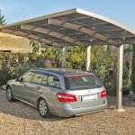 Scobax Přístřešek na auto Savespot R metalická šedá 2,8 x 2,1 m – HobbyKompas.cz
