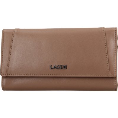 Lagen Dámská kožená peněženka Lagen dlouhá BLC5064 Taupe – Zboží Mobilmania